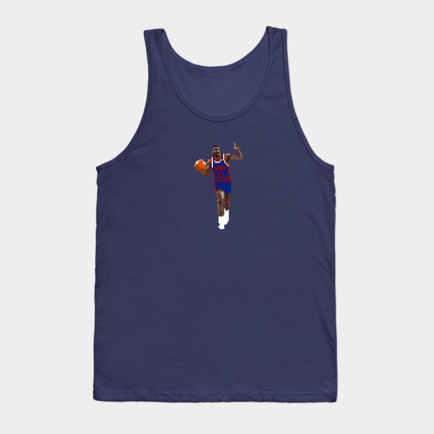 Isiah Thomas Pixel Dribble Tank Top by qiangdade